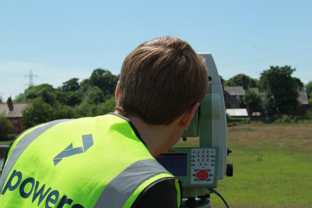 Measured survey using a total station