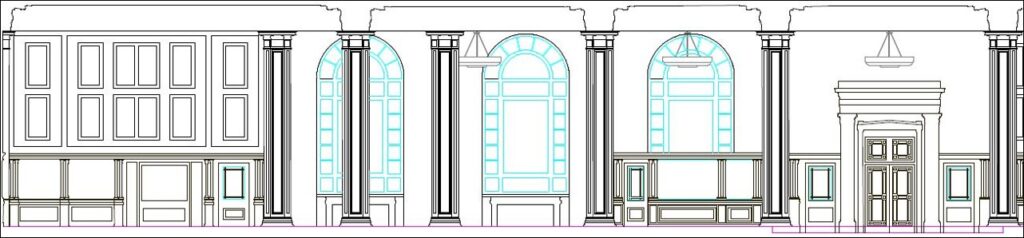 Measured Building Survey Drawing - Cunard Building