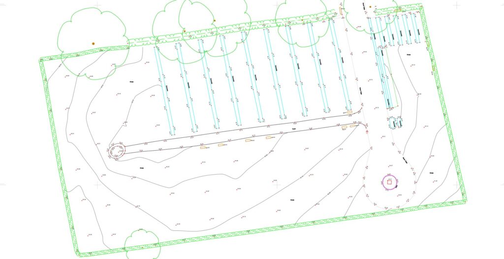 Measured surveys in cemeteries
