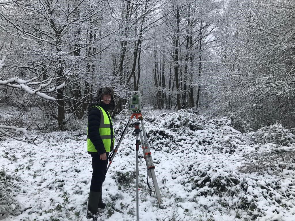 Surveying in the Snow