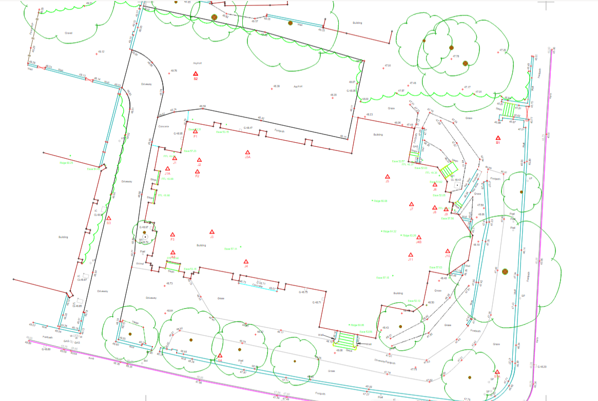 a topographic drawing