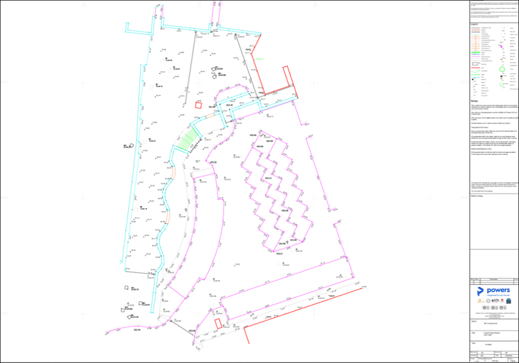 As-built survey drawing