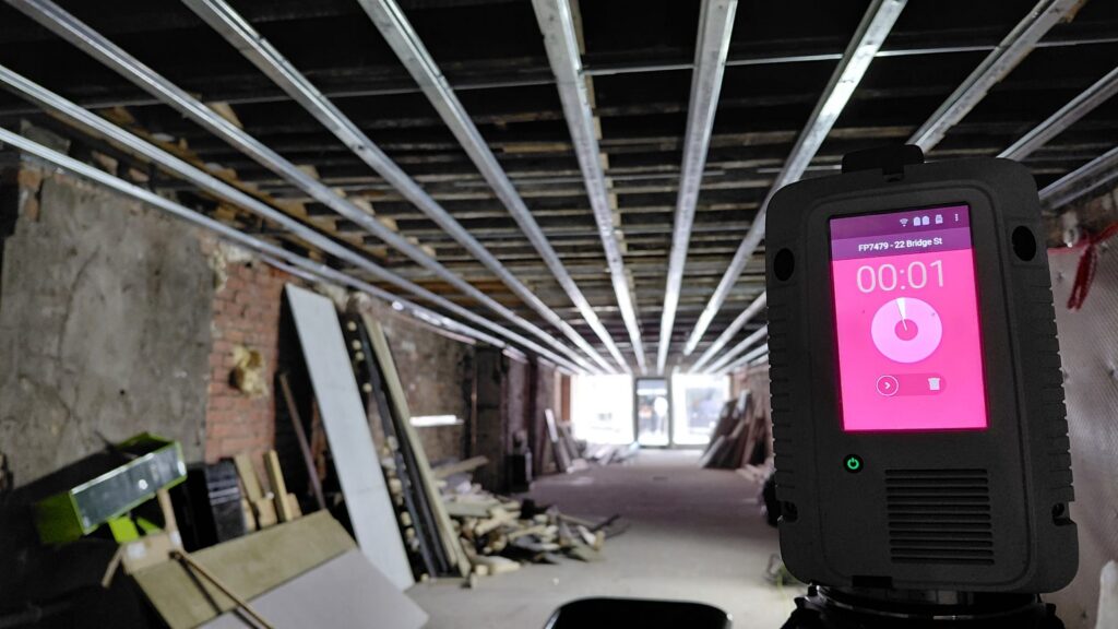 Stripped out retail unit requiring a ceiling plan