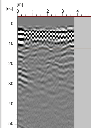 GPR B-Scan Radargram