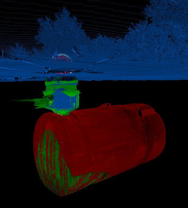 3D Laser Scan of an underground tank