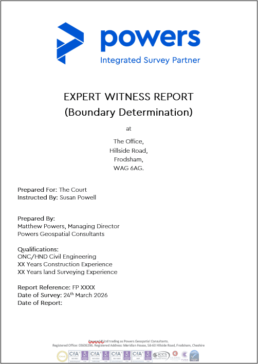 Expert Witness Report for Boundary Disputes